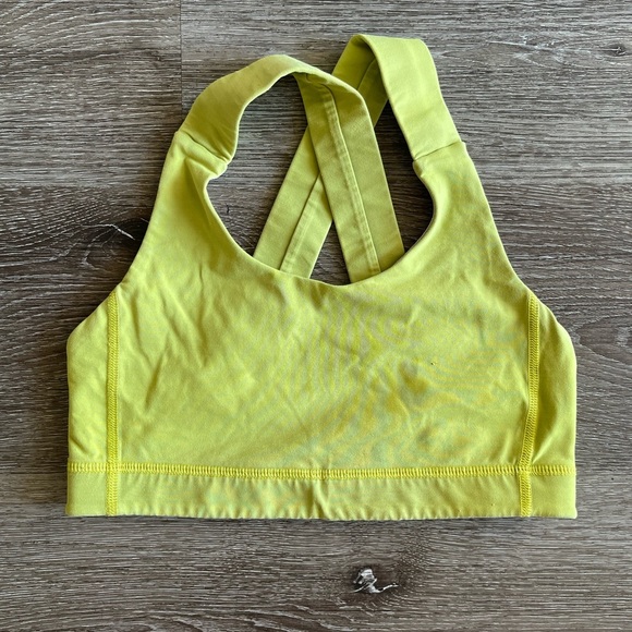 Lululemon Athletica Lime Cross-Back Sports Bra - Picture 1 of 5